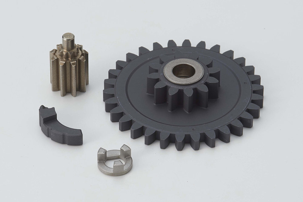 Body Parts (Wedge, Coupling, and Two-Stage Gear with Press-Fit Bushing)